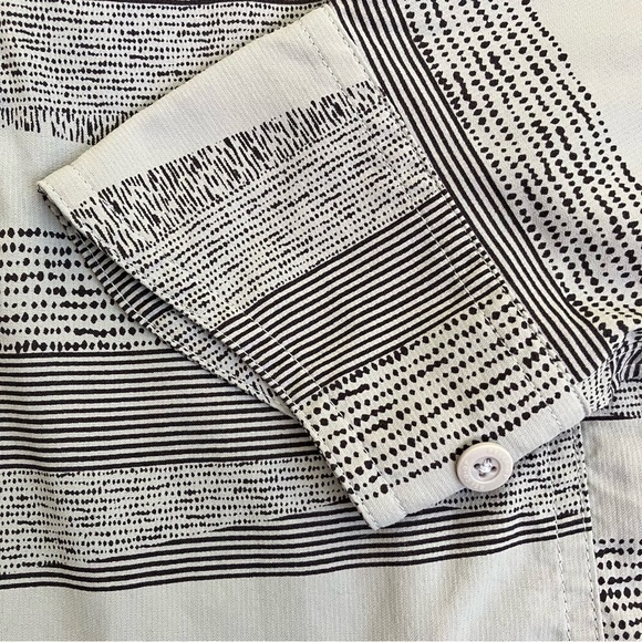 REl Co-op Sahara Pattern Purple Grey Button-Up Long-Sleeve Nylon Shirt Hiking L - Picture 15 of 16